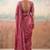 Wine color smart floral embroidered chiffon fabric graceful rich looks saree