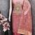  embroidered shimmer unstitched dress material with mirror work yoke
