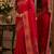 Pink soft silk blend banarasi jacuard work festive saree with unstitched blouse piece