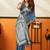 blue smart cotton blend based sophisticated woven jacquard designer saree