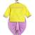 Yellow embroidered chanderi silk dhoti kurta set