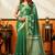 green smart cotton blend based sophisticated woven jacquard designer saree