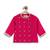 Pink embroidered viscose dhoti kurta set
