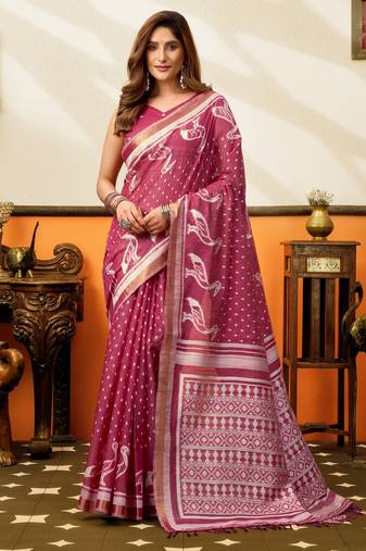 maroon smart cotton blend based sophisticated woven jacquard designer saree