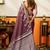 mauve smart cotton blend based sophisticated woven jacquard designer saree