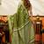 mahendi smart cotton blend based sophisticated woven jacquard designer saree