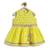 Yellow embroidered chanderi silk angrakha kurti set