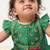 Green embroidered chanderi silk angrakha kurti set
