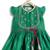 Green embroidered chanderi silk angrakha kurti set