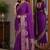 Wine soft silk blend banarasi jacuard work festive saree with unstitched blouse piece