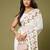White color beautiful moss chiffon fabric beautiful partywear saree