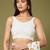 White color beautiful moss chiffon fabric beautiful partywear saree