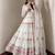 New Designer White Color Anarkali Suit Set With Dupatta Beautiful Gown Suit