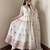 New Designer White Color Anarkali Suit Set With Dupatta Beautiful Gown Suit
