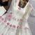 New Designer White Color Anarkali Suit Set With Dupatta Beautiful Gown Suit