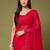 Red color beautiful georgette fabric beautiful partywear saree