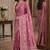 Onion pink soft silk blend banarasi jacuard work festive saree with unstitched blouse piece