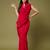 Red color beautiful georgette fabric beautiful partywear saree