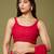 Red color beautiful georgette fabric beautiful partywear saree