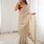 beige tissue beautiful partywear saree
