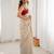 beige tissue beautiful partywear saree