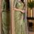 Pista soft silk blend banarasi jacuard work festive saree with unstitched blouse piece