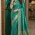 Rama soft silk blend banarasi jacuard work festive saree with unstitched blouse piece