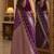 Wine soft silk blend banarasi jacuard work festive saree with unstitched blouse piece