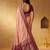 Peach color silk blended woven jari designer rich sophisticated graceful rich looks saree