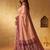Peach color silk blended woven jari designer rich sophisticated graceful rich looks saree