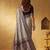 Grey color silk blended woven jari designer rich sophisticated graceful rich looks saree