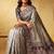 Grey color silk blended woven jari designer rich sophisticated graceful rich looks saree