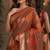 Green soft silk blend banarasi jacuard work festive saree with unstitched blouse piece