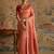Peach color smart silk blended rich traditional woven designer saree