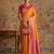 Mustard color smart silk blended rich traditional woven designer saree