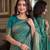 Rama soft silk blend banarasi jacuard work festive saree with unstitched blouse piece