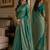 Rama soft silk blend banarasi jacuard work festive saree with unstitched blouse piece