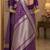 Wine soft silk blend banarasi jacuard work festive saree with unstitched blouse piece