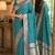 Rama soft silk blend banarasi jacuard work festive saree with unstitched blouse piece