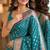 Rama soft silk blend banarasi jacuard work festive saree with unstitched blouse piece