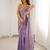 lavender fendy satin fabric trending sequins embroidered saree