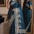 Morpich soft silk blend banarasi jacuard work festive saree with unstitched blouse piece