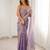lavender fendy satin fabric trending sequins embroidered saree