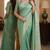 Rama soft silk blend banarasi jacuard work festive saree with unstitched blouse piece