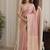 Lavender soft silk blend banarasi jacuard work festive saree with unstitched blouse piece