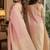 Pink soft silk blend banarasi jacuard work festive saree with unstitched blouse piece