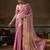 pink smart heavy kanchivaram silk blend rich looks graceful saree