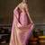 pink smart heavy kanchivaram silk blend rich looks graceful saree