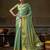 green smart heavy kanchivaram silk blend rich looks graceful saree