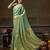 green smart heavy kanchivaram silk blend rich looks graceful saree